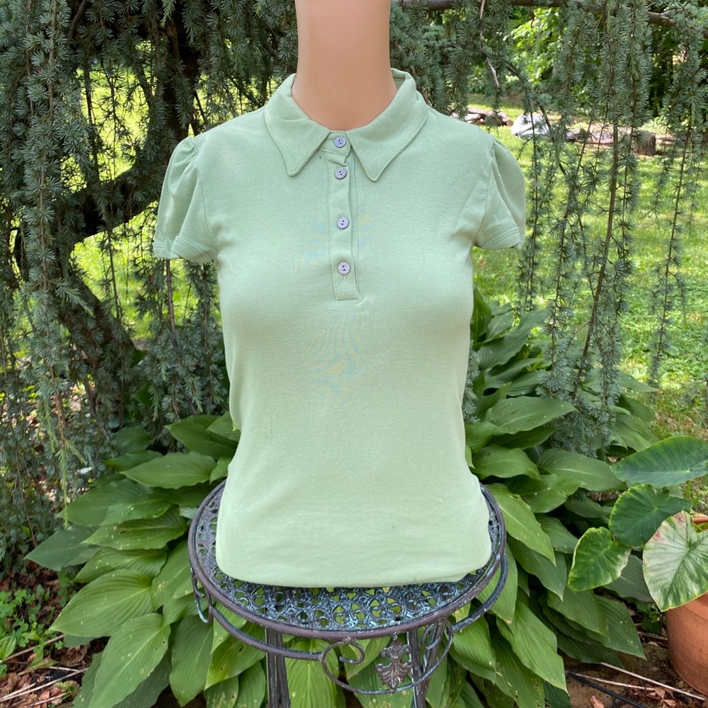 Petit Bateau Green Womens or Juniors Polo Shirt